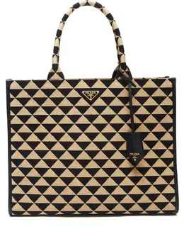 Prada Pre-Owned: Чёрная сумка-шоппер 