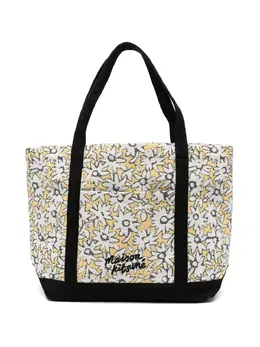Maison Kitsuné: Сумка-шоппер с растительным принтом 