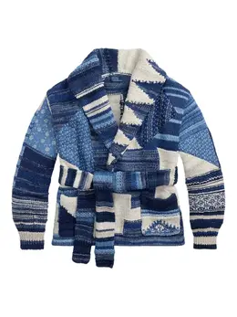 Polo Ralph Lauren: Голубой кардиган 