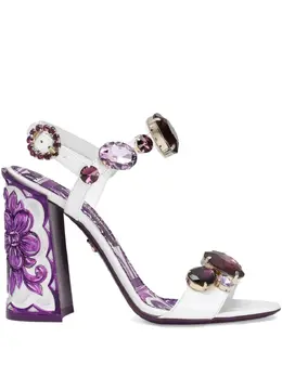 Dolce & Gabbana: Белые сандалии 