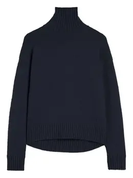 Jil Sander: Синий свитер 