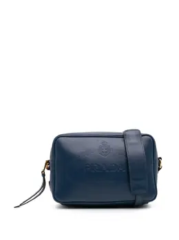 Prada Pre-Owned: Голубая сумка через плечо 