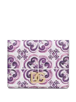 Dolce & Gabbana: Кошелёк  Majolica с принтом