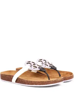 Tory Burch: Светлые сандалии  Miller