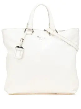Prada Pre-Owned: Белая сумка-шоппер 