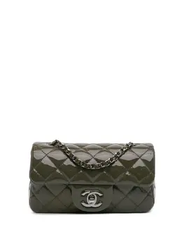 CHANEL Pre-Owned: Зелёная сумка через плечо 