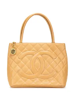 CHANEL Pre-Owned: Коричневая сумка-шоппер 
