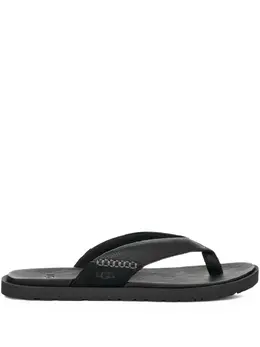 UGG: Чёрные шлёпанцы 