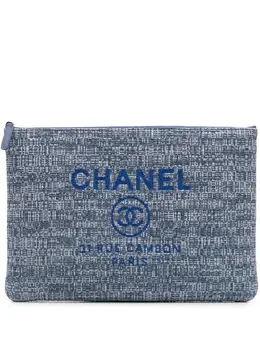 CHANEL Pre-Owned: Голубой клатч 