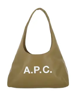 A.P.C.: Зелёная сумка-шоппер  Ninon