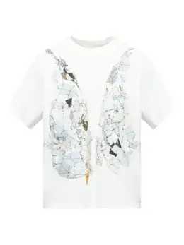 MM6 Maison Margiela: Белая футболка 