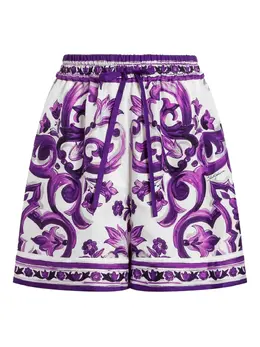 Dolce & Gabbana: Шорты  Majolica с принтом