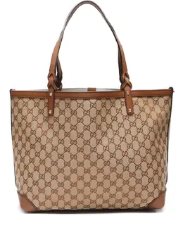 Gucci Pre-Owned: Светлая сумка-шоппер 