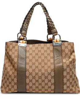 Gucci Pre-Owned: Бежевая сумка-шоппер 