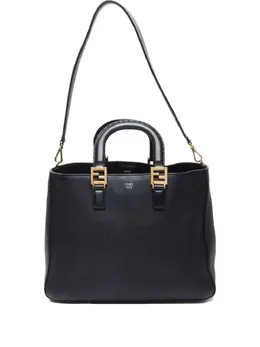 Fendi Pre-Owned: Чёрная сумка-шоппер 