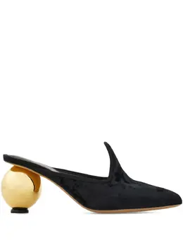 Ferragamo: Чёрные сабо 
