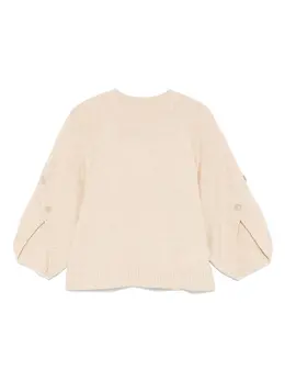 Max Mara: Бежевый свитер 