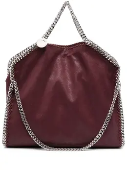 Stella McCartney: Красная сумка-шоппер  Falabella