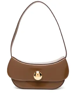 Marni: Коричневый клатч 