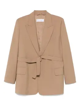 Max Mara: Бежевый жакет 