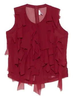 Comme Des Garçons Comme Des Garçons: Бордовый топ 