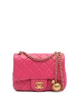 CHANEL Pre-Owned: Розовая сумка через плечо 