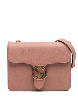 Gucci Pre-Owned: Розовая сумка через плечо 