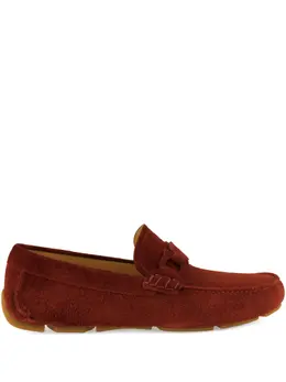 Ferragamo: Тёмные туфли  Gancini