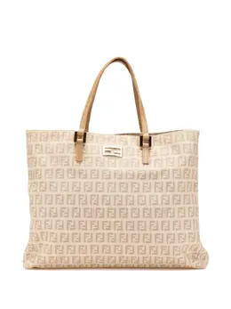 Fendi Pre-Owned: Коричневая сумка-шоппер 