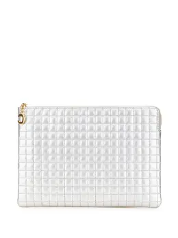 Céline Pre-Owned: Серебристый клатч 