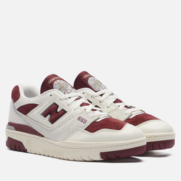New Balance: Бордовые кроссовки 