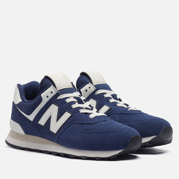 New Balance: Синие кроссовки 