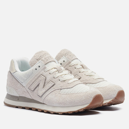 New Balance: Бежевые кроссовки 