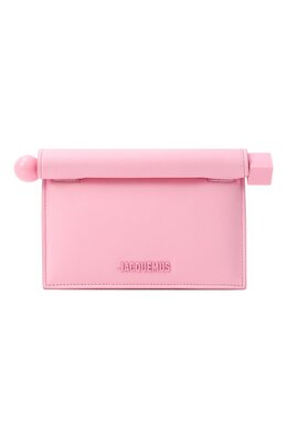 Jacquemus: Розовый клатч 