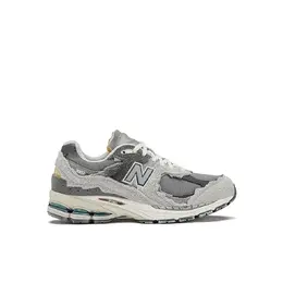 New Balance: Серые кеды  2002R