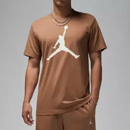 NIKE: Коричневая футболка  Jordan Jumpman