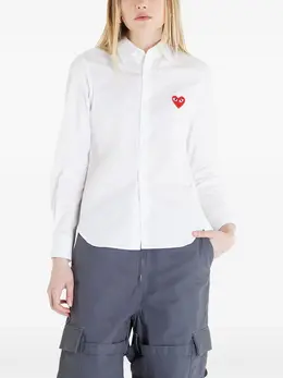 Comme Des Garçons Play: Белая рубашка  Heart