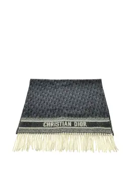 Christian Dior Pre-Owned: Синий шарф 