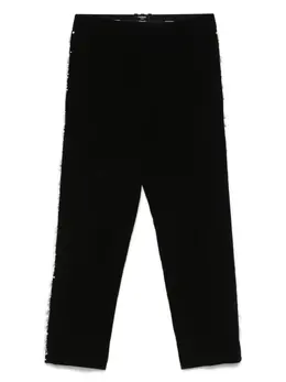 Balmain: Чёрные брюки 