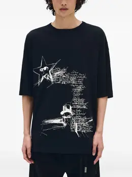 Ann Demeulemeester: Футболка с принтом 