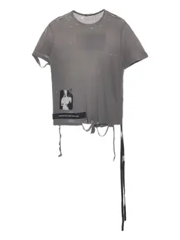 Ann Demeulemeester: Прямая футболка 