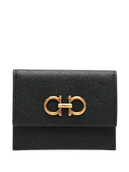 Ferragamo: Чёрный картхолдер  Gancini