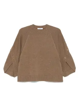 Max Mara: Коричневый свитер 