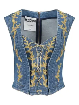 Moschino: Джинсовая майка 