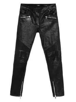 Balmain: Чёрные джинсы  Biker