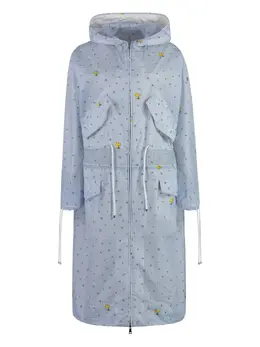 Moncler: Плащ с капюшоном 