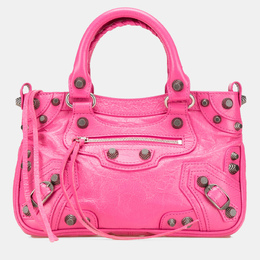 Balenciaga: Розовая сумка 