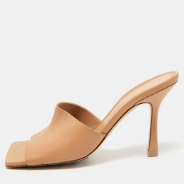 Bottega Veneta: Светлые сандалии  Stretch