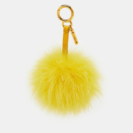 Fendi: Жёлтая сумка 