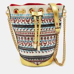 Christian Louboutin: Многоцветная сумка 